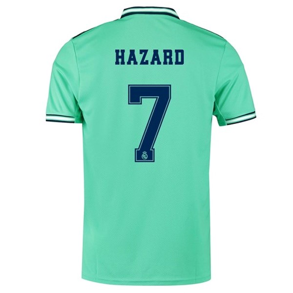 Camiseta Real Madrid NO.7 Hazard 3ª 2019/20 Verde